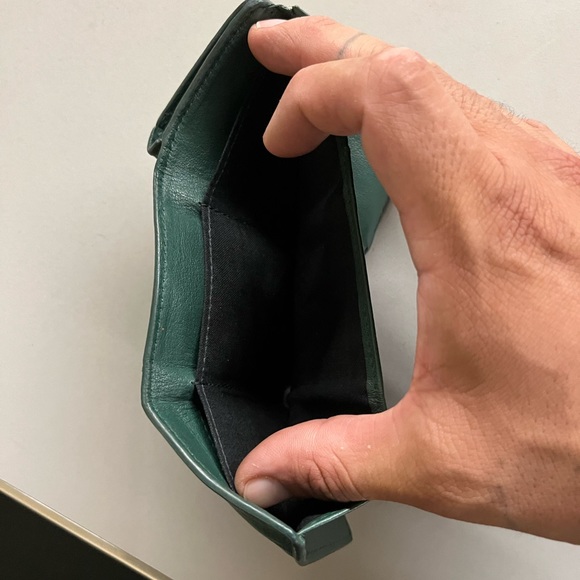 BALENCIAGA PAPIER MINI WALLET IN GREEN - Picture 5 of 12